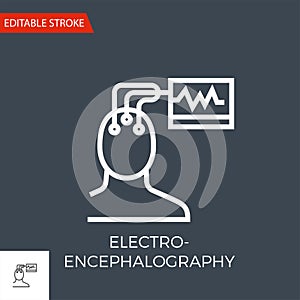 Electroencephalography Vector Icon photo