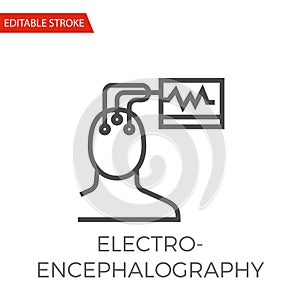 Electroencephalography Vector Icon photo