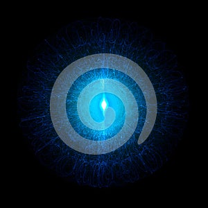 Electron Cloud Surrounding The Nucleus Of An Atom