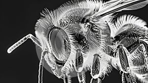 An electron microscope image of a honey bees antenna revealing the presence of delicate structures called Johnstons