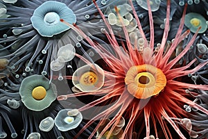 Electron microscopic plankton by Generative AI