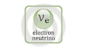 Electron neutrino icon