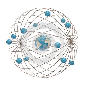 Electron paths around the nucleus