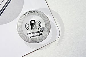 Electronic article surveillance tag on object