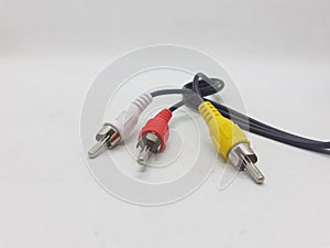 Electronic Cable in White Isolated Background