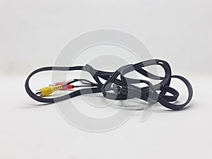 Electronic Cable in White Isolated Background
