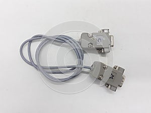 Electronic Cable in White Isolated Background