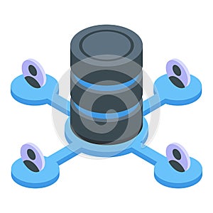 Electronic catalogs icon, isometric style