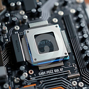 Electronic chipsets on a motherboard