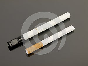 Electronic Cigarette with analog cigarette