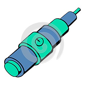 Electronic cigarette atomizer icon cartoon