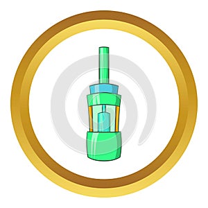 Electronic cigarette atomizer icon