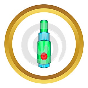 Electronic cigarette atomizer vector icon