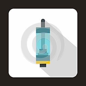 Electronic cigarette cartridge icon, flat style