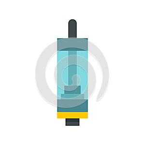 Electronic cigarette cartridge icon, flat style