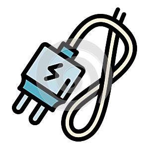 Electronic cigarette charger icon, outline style