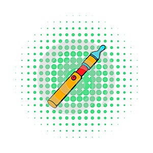 Electronic cigarette icon, comics style