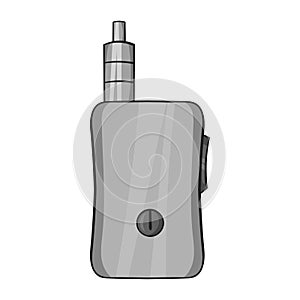 Electronic cigarette with mouthpiece icon