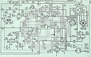 Electronic Circuit Schematic Detail Diagram photo