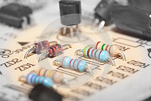 Electronic circuit photo
