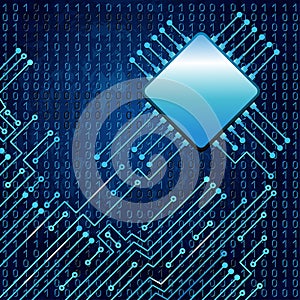 Electronic circuit and binary code