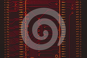 Electronic circuit board abstract background. computer motherboard close up. micro elements of computer. Intelligent technology