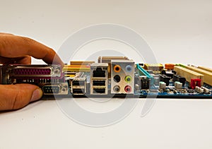 Electronic Circuit board close up