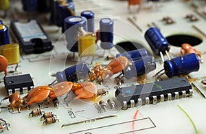 Vintage printed circuit board