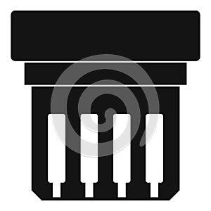 Electronic circuit board icon simple