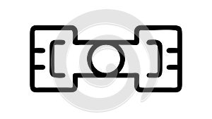 Electronic Circuit Board Icon: Technology and Engineering, vector design Generative AI