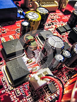 Electronic circuit board photo