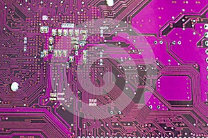 Electronic circuit board part of electronic machine component concept technology