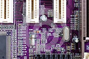 Electronic circuit board part of electronic machine component concept technology