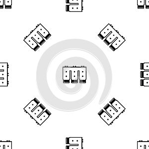 Electronic circuit board pattern seamless black