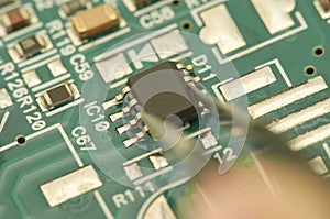 Electronic circuit board, PCB & x28;Printed circuit board& x29; with proce