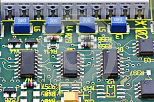 Electronic circuit chip on board