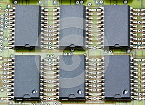 Electronic circuit chip on board