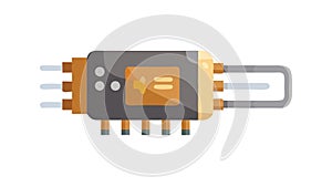 Electronic Circuit Component Vector, vector design Generative AI