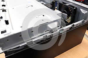 The electronic circuit and hardware contained in the CPU of a computer or PC