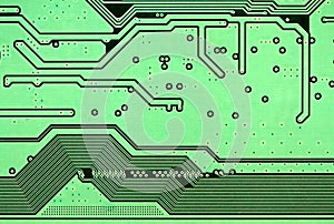 Electronic Circuit. macro image.