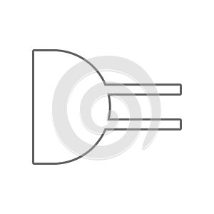 Electronic circuit symbol icon. Element of web for mobile concept and web apps icon. Outline, thin line icon for website design