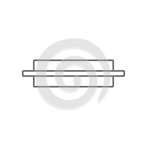 Electronic circuit symbol icon. Element of web for mobile concept and web apps icon. Outline, thin line icon for website design