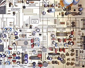 Electronic circuitry in hi fidelity equipment photo