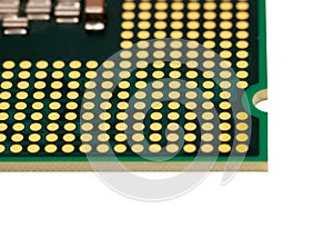 Electronic collection - Computer CPU isolated on white background