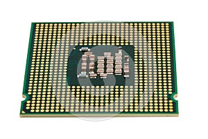 Electronic collection - Computer CPU Processor Chip isolated on