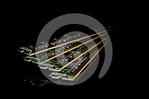 Electronic collection - computer random access memory (RAM) modules