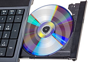 Electronic collection - Laptop with open DVD tray