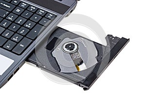 Electronic collection - Laptop with open DVD tray