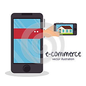 electronic commerce business icon