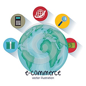 electronic commerce business icon